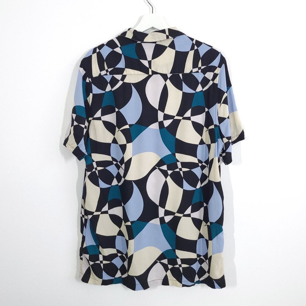 Asos Abstract Pattern Button Down Shirt - Small T… - image 7
